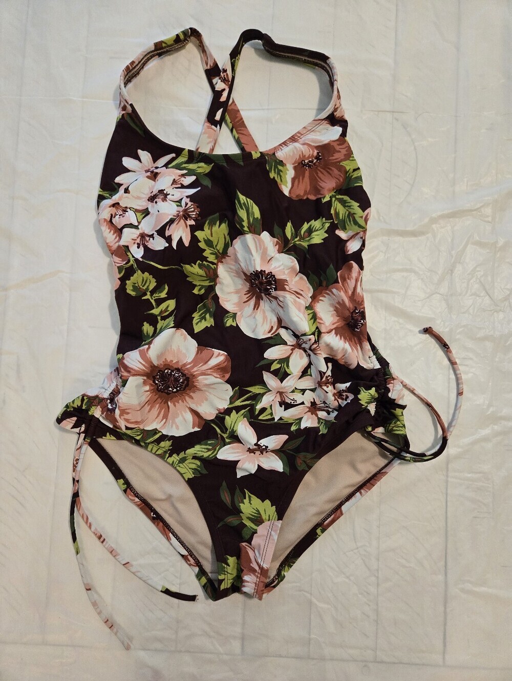 Kona Sol  Floral One-Piece Swimsuit